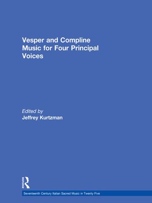cover image of Vesper and Compline Music for Four Principal Voices